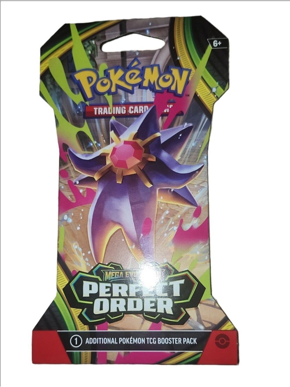 Pokemon Perfect Order Booster Pack Starmie Artwork Mega Evolution New Sealed